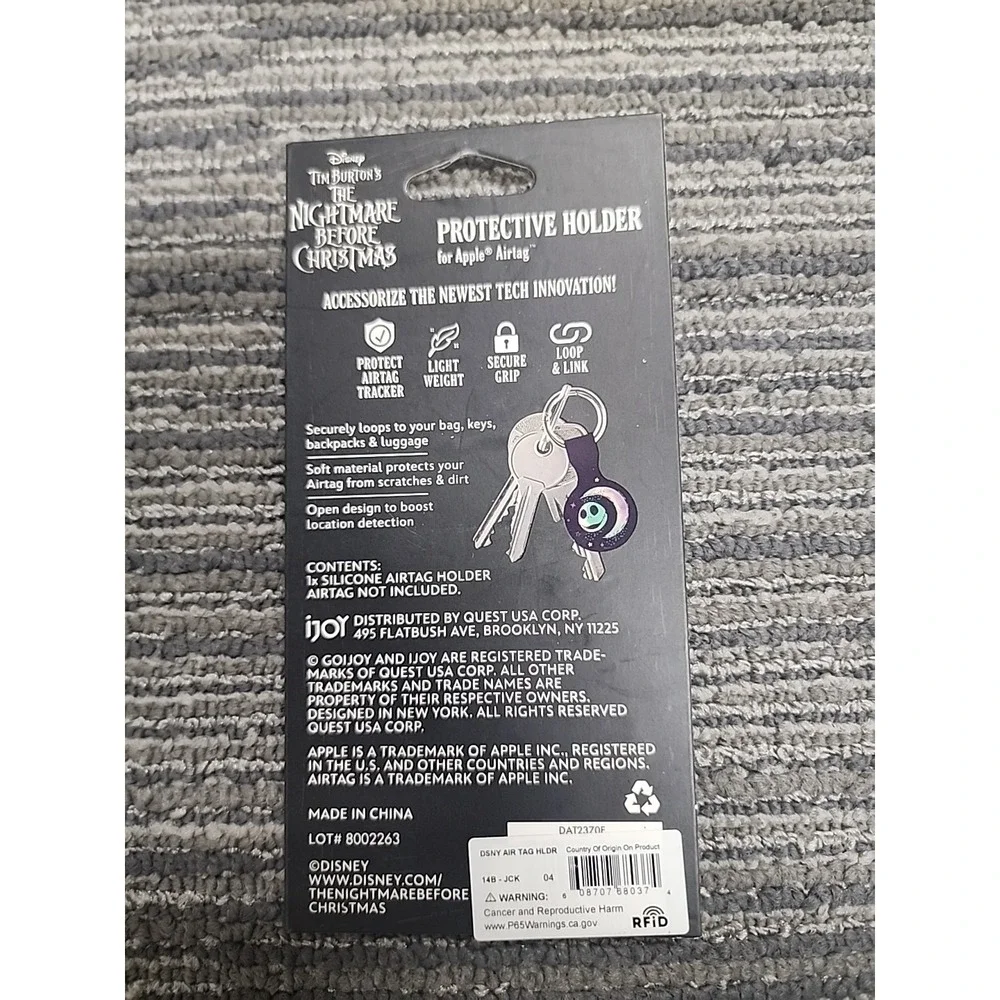 Disney Nightmare Before Christmas AirTag Protective‎ Holder Apple